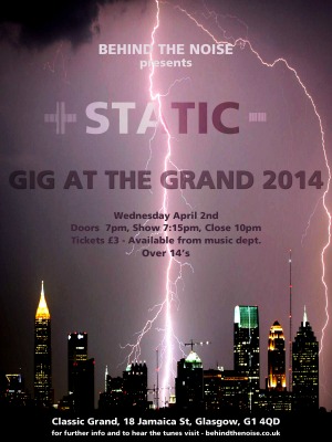 Static gig poster